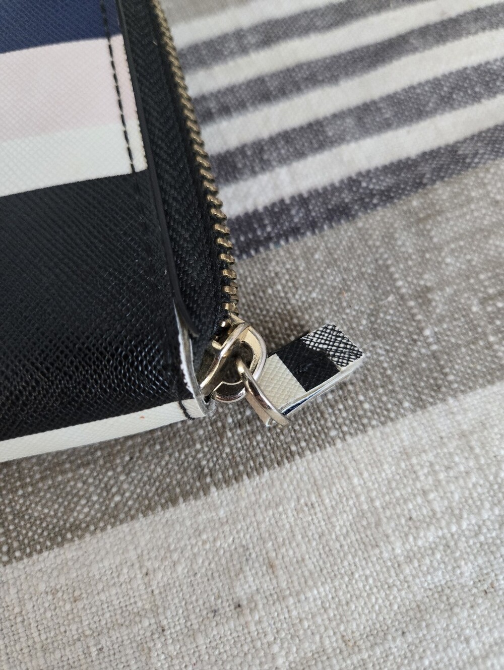 Kate Spade Striped Zip-Around Wallet - Picture 10 of 10